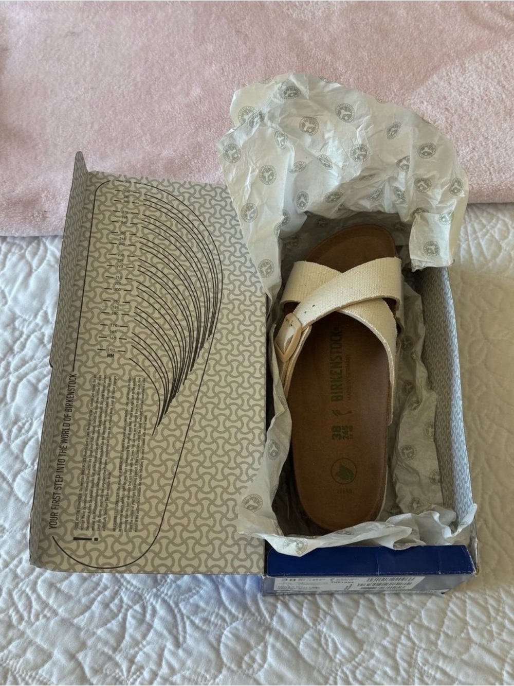 NIB Birkenstock Siena Cross-Strap Slide Sandals